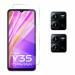 LEPIZ Vivo Y35 Screen Guard Combo - Pack 2pc Camera Glass Guard and Front Flexible Nano Glass