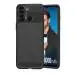 Fastship Silicone Rubber Hybrid Case Case Back Cover for ITEL P662L / Itel P40 (6.6 Inch) - Black