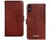 Mintak Lava Z61 Pro Brown Thermoplastic Polyurethane Kickstand Feature Mobile Flip Cover