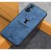 Rakulo Deer Pattern Cloth Texture Leather Finish Soft Fabric Case Hybrid Protective Case for Vivo V17 (Blue)
