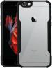Meephone Mobile cover for Apple iPhone 6 Plus (Black, Transparent, Grip Case, Pack of 1)