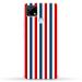 MobiEra Realme Narzo 20 Red Blue Stripes Design Plastic Hard Case Cover