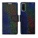 A D Enterprises Glitter Flip Cover for Vivo Y20i | Magnetic Case | Shock Absorbent | Flip Cover Vivo Y20i