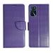 A D Enterprises Net Purple Flip Cover for Oppo A16 | Magnetic Case | Shock Absorbent | Flip Cover Oppo A16