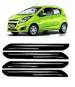 Gee Cee Black Pvc Car Bumper Protector Guard For Chevrolet Beat (Set Of 4)