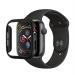 WETEK Full Glue Tempered Glass Armour for Apple Watch 44 mm for Apple Watch 44 mm (Black)