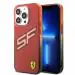 CG MOBILE SAS Ferrari iPhone 15 Pro Case [Official Licensed] Transparent Initials & Gradient Case | IML Case with SF Logo | Protective Case/Cover Designed for iPhone 15 Pro (6.1-Inch) 2023 - Red