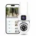 ApnaCam CCTV Camera Dual Lens Mini Wireless PTZ | Live Monitoring | Color Night Mode | Motion Detection Alert | Two-Way Audio | Indoor Security Camera