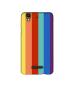 Casotec Rainbow Colors Design 3D Printed Hard Back Case Cover for Micromax YU Yureka