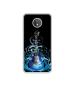 Casotec Guitar In Blue Pattern Design Printed Silicon Soft TPU Back Case Cover for Motorola Moto G7 Power