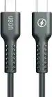UBON Type C to Type C Fast Charging Cable WR-700 Charge Master, USB C to USB C 2.4A Fast Charging with Data Syncing 380mb/s, 1.2mtr High Resistance Cable, Compatible with Smartphones & Tablets- Black
