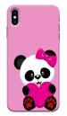 MobiEra Apple iPhone Xs Max Multicolor Girls Pink Design Plastic Hard Case Cover