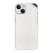 GADGETSWRAP Premium Material Skin Vinyl Decal Sticker Compatible With iPhone 15- White Textured Leather