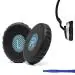 Crysendo Black Protein Leather Headphones Ear Cushion For Bose On-Ear 2 (Oe2 & Oe2I), Bose Soundtrue & Soundlink On-Ear Headphones
