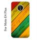 Sillystore Silicon Multicolor Back Cover For Motorola Moto E4 Plus