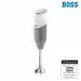 BOSS B132 Portable Hand Blender 225W - Watt | Variable Speed Control | 3 Years Warranty | Easy to Clean and Store | ISI-Marked, Twin Grey