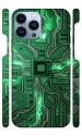 YAPZONE Cool Motherboard Green |Designer Printed Hard Back Cover for Apple iPhone 13 Pro Max Premium & Attractive Case for Your Smartphone