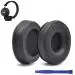 Crysendo Black Protein Leather Headphone Ear Pads For Boat Basshead 900