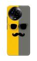 Tweakymod Printed Cool Mustache Back Cover for REALME C67 5G