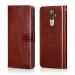 Lejaao 10.or G Brown Leather Flip Cover (16 x 7.5 x 0.9 cm)
