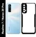 CarryWrap Back Cover for Realme 7, Realme Narzo 20 Pro (Black, Transparent, Shock Proof, Pack of: 1)
