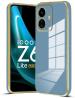 Cloudza IQOO Z6 Lite Blue and Gold Silicon Mobile Back Cover