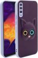 Lenient Purple Rubber, Silicon Back Cover For Samsung Galaxy A50S