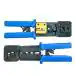 AdzMozi New Passthrough RJ45 CrimPing Tool, Crimp and Cut at Same Time, Network Cable Cutting StripPing Crimper Tool