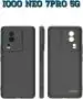 XOVO Back Cover for IQOO NEO 7 Pro 5G, iQOO Neo 7 Pro 5G (Black, Dual Protection, Silicon, Pack of 1)
