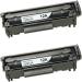 GPN PRINT 12A Q2612A Compatible HP Cartridge HP LaserJet 1010 10 Black Ink Toner (Pack of 2)