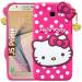 Trifty Silicone Hello Kitty Rubber Back Cover Case Compatible with Samsung Galaxy J5 Prime (Pink)