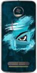 aadia Motorola Moto Z2 Play Blue Matte Vinyl Spiritual Printed Mobile Skin Sticker