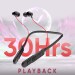 MEGABAR 30 Hrs Play Time Fast Charging Saint 666 IPX4 Water Resistant Neckband Earphone Bluetooth Headset in The Ear Red
