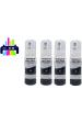 Printify Black Ink Bottle Compatible for Epson (Pack of 4)