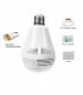 GLOSS PRO Fisheye 360 PANORAMIC WIRELESS CCTV CAMERA AND SMART LED BULD WITH HOLDER - SUPPORT 64GB SD CARD SECURITY