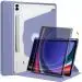 ProElite Cover for Galaxy Tab S9+/ S9 FE+ Case, 360 Degree Rotatable Smart Flip Case Cover for Samsung Galaxy Tab S9 Plus/S8 Plus/S7 Plus/S7 FE 12.4 inch Transparent Back with S Pen Holder, Lavender