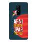 Bhaicover OnePlus 6 Plastic and Polycarbonate Apni Pahuch upar tak hai Quotes Mobile Back Case Cover