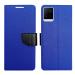 A D Enterprises Blue MRC Flip Cover for Vivo Y21 | Magnetic Case | Shock Absorbent | Flip Cover Vivo Y21