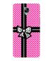 Bhai Cover Oneplus 3T Black and Pink Check Ribbon Design Mobile Back Case Cover