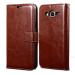 TRIFTY Brown Leather Shock Proof Flip Case Back Cover for Samsung Galaxy A5 2015|MOBILE COVER|COVER|BACK COVER|MOBILE CASE|FLIP COVER