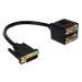 Microware DVI-I 24 Plus 5 to Dual VGA Female Video Adapter