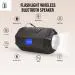 JHN Speakers Wireless Flashlight Bluetooth Speaker with Data Cable,1200 Mah Battery & 8 Hrs Battery Backup, Powerfull Bass with Torch, Use Digital 2.1 HomeTheater for Outdoor Party or Travel (Black)