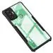 Rakulo Back Cover for Tecno Spark 7, Eagle Case Hard PC Back Transparent Shock Proof Rubberized Case (Black)