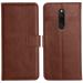 Profov Redmi 8 Flip Back Cover, Full Body Protection Wallet Style Magnetic Closure Leather Flip Cover Case for Xiaomi Redmi 8 (Brown)