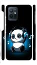 YAPZONE | Panda Music Black | Designer Printed Hard Back Cover for Vivo T1 44W / iQOO Z6 44W Premium & Attractive Case for Your Smartphone