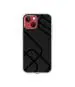 Casotec Zig-Zag Black Line Design Printed Silicon Soft TPU Back Case Cover for Apple iPhone 13