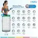 Tracky Smart BMI Weight Machine for Body Weight | 18 Body Mertrics Sync With Leaone Mobile App | Full Body Composition Analysis Digital Body Fat Analyzer Machine Scale With 1Yrs Warranty.