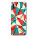 GADGETSWRAP Printed Vinyl Skin Sticker for Samsung Galaxy A70 - Red Green Abstract
