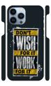 YAPZONE Don't Wish Work for It |Designer Printed Hard Back Cover for Apple iPhone 13 Pro Max Premium & Attractive Case for Your Smartphone