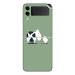 GADGETSWRAP Printed Vinyl Skin Sticker for Samsung Galaxy Z Flip 3 - funny cow egg